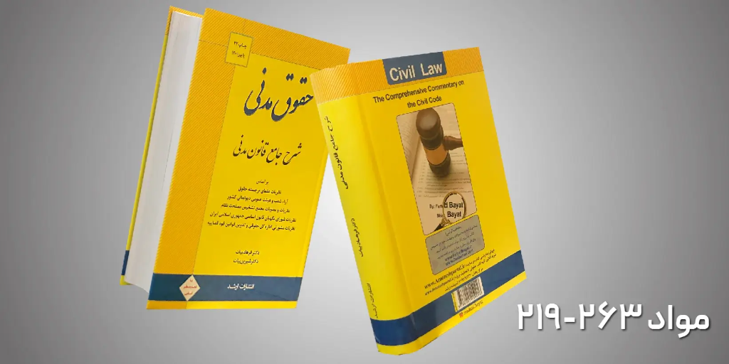 کتاب شرح جامع قانون مدنی مواد 263-219